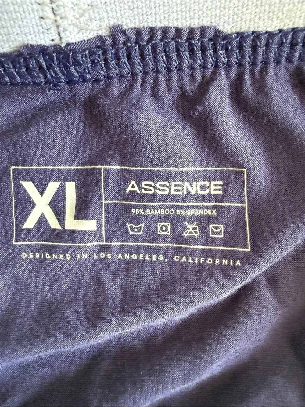 Assence Dual Pouch Boxer Brief Purple XL NWOT
